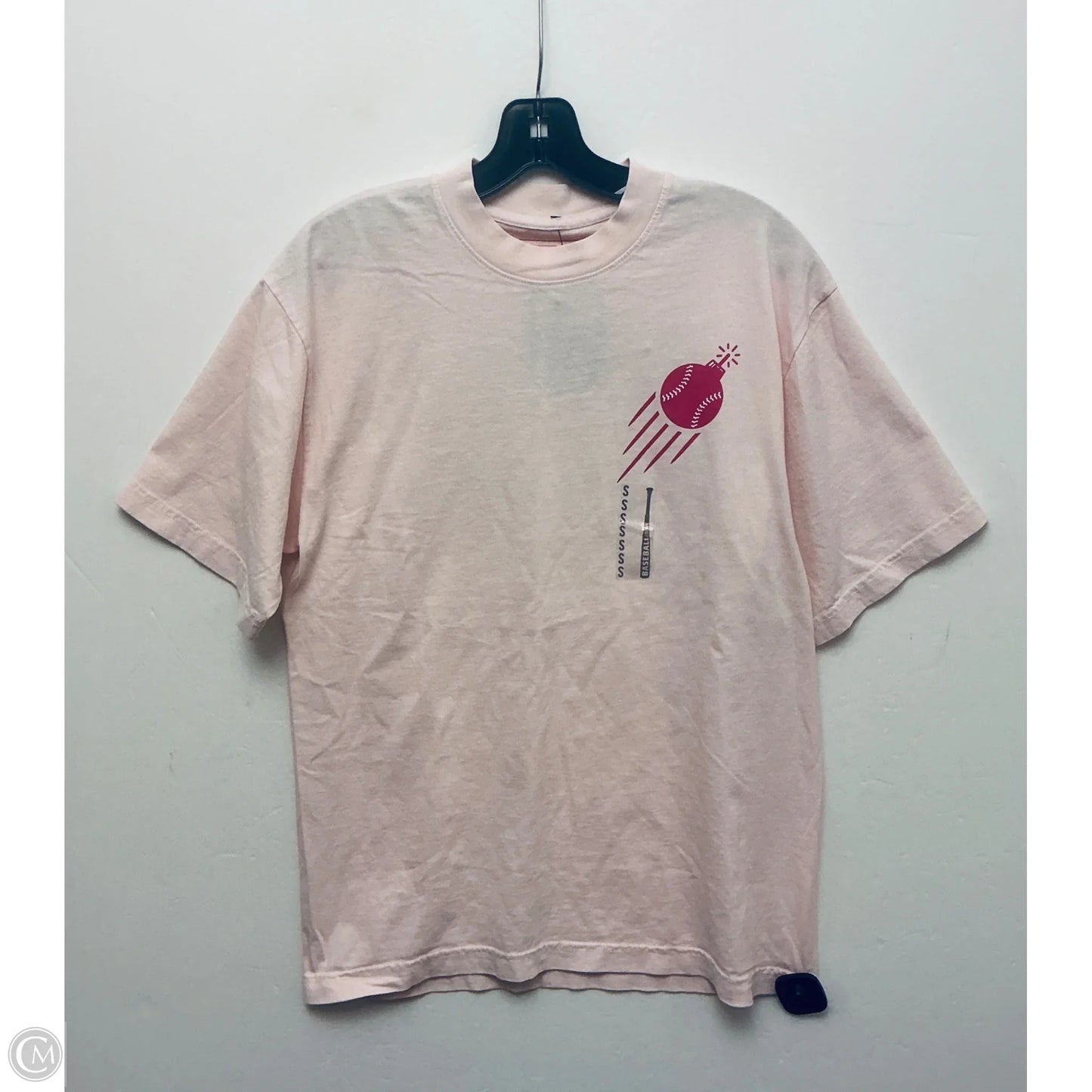 Top Short Sleeve Basic By Clothes Mentor In Pink, Size: S