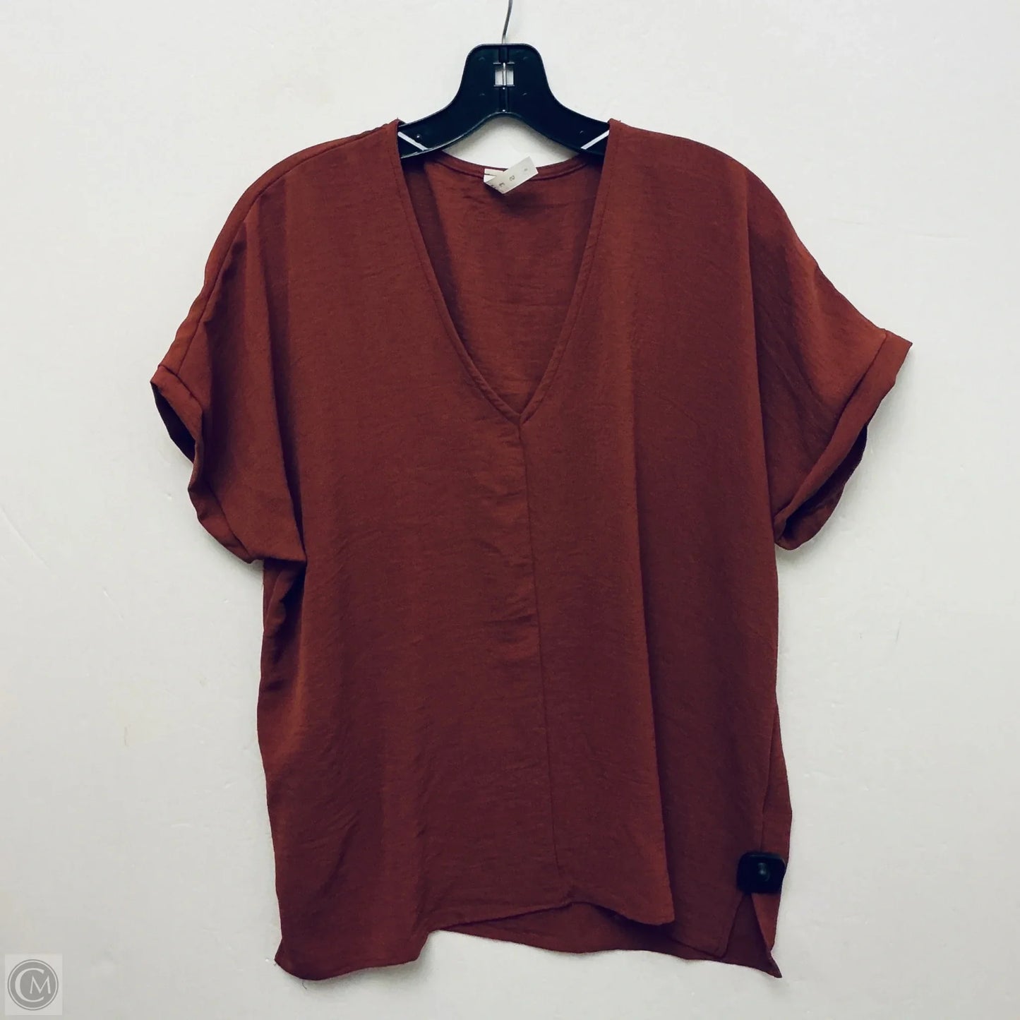Top Short Sleeve By Mts In Red, Size: S