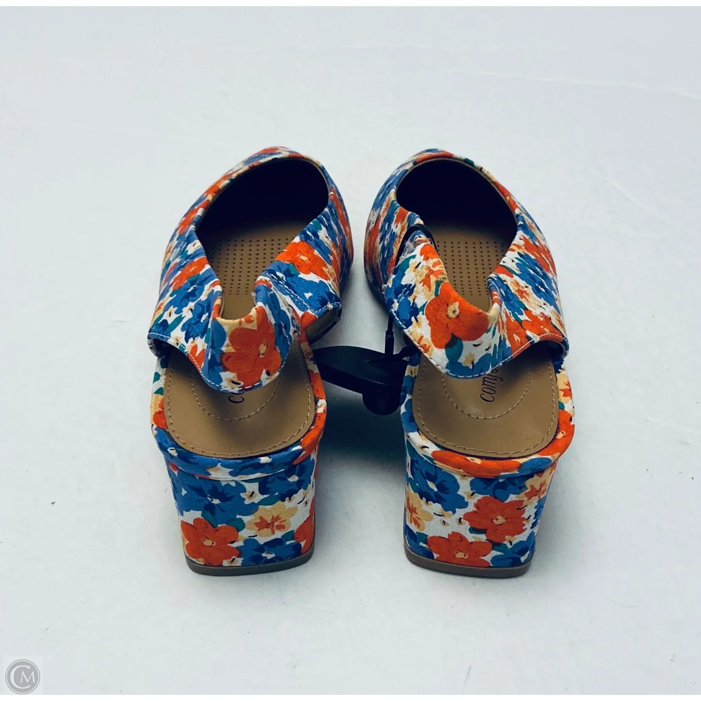Shoes Heels Kitten By Comfortview In Floral Print, Size: 9