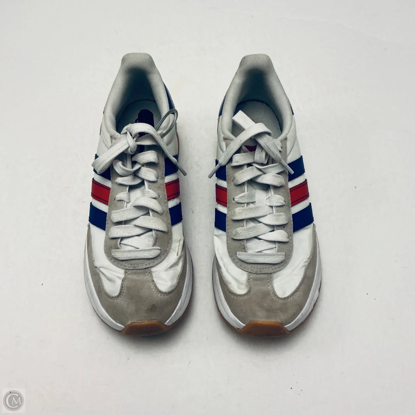 Shoes Sneakers By Adidas In Blue & Red & White, Size: 7