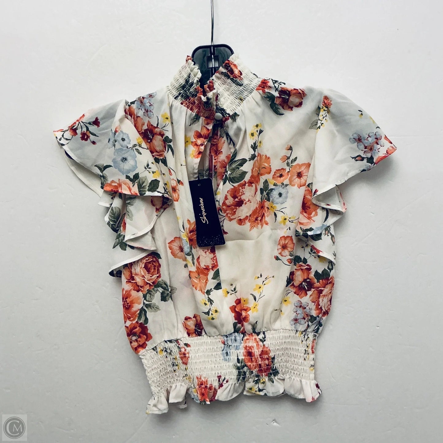 Top Short Sleeve By Shinestar In Floral Print, Size: S