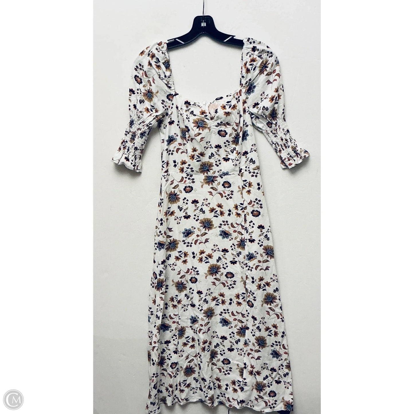 Dress Casual Midi By Audrey Parks In White, Size: S