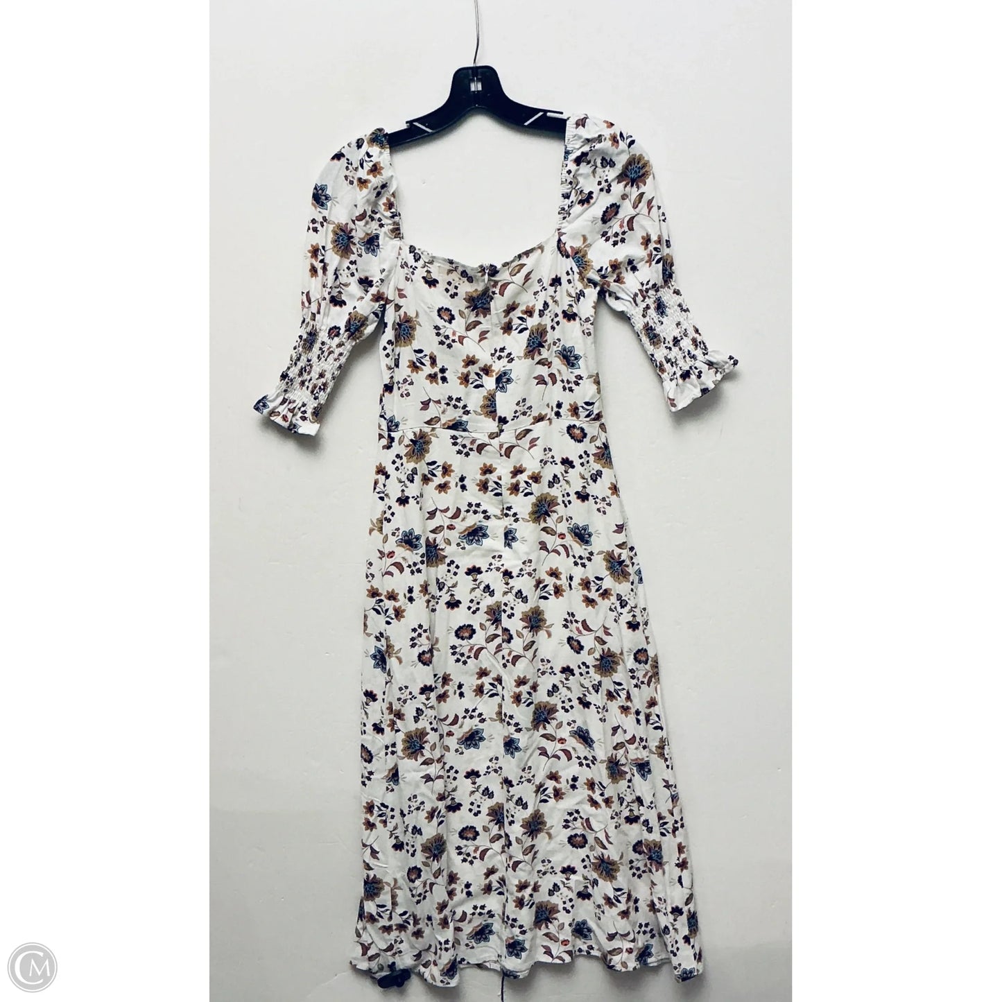 Dress Casual Midi By Audrey Parks In White, Size: S