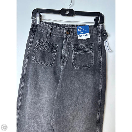 Jeans Wide Leg By Old Navy In Black, Size: 2