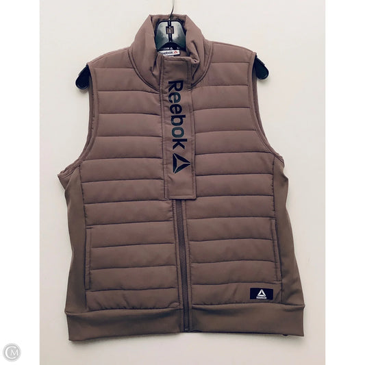 Vest Puffer & Quilted By Reebok In Brown, Size: L
