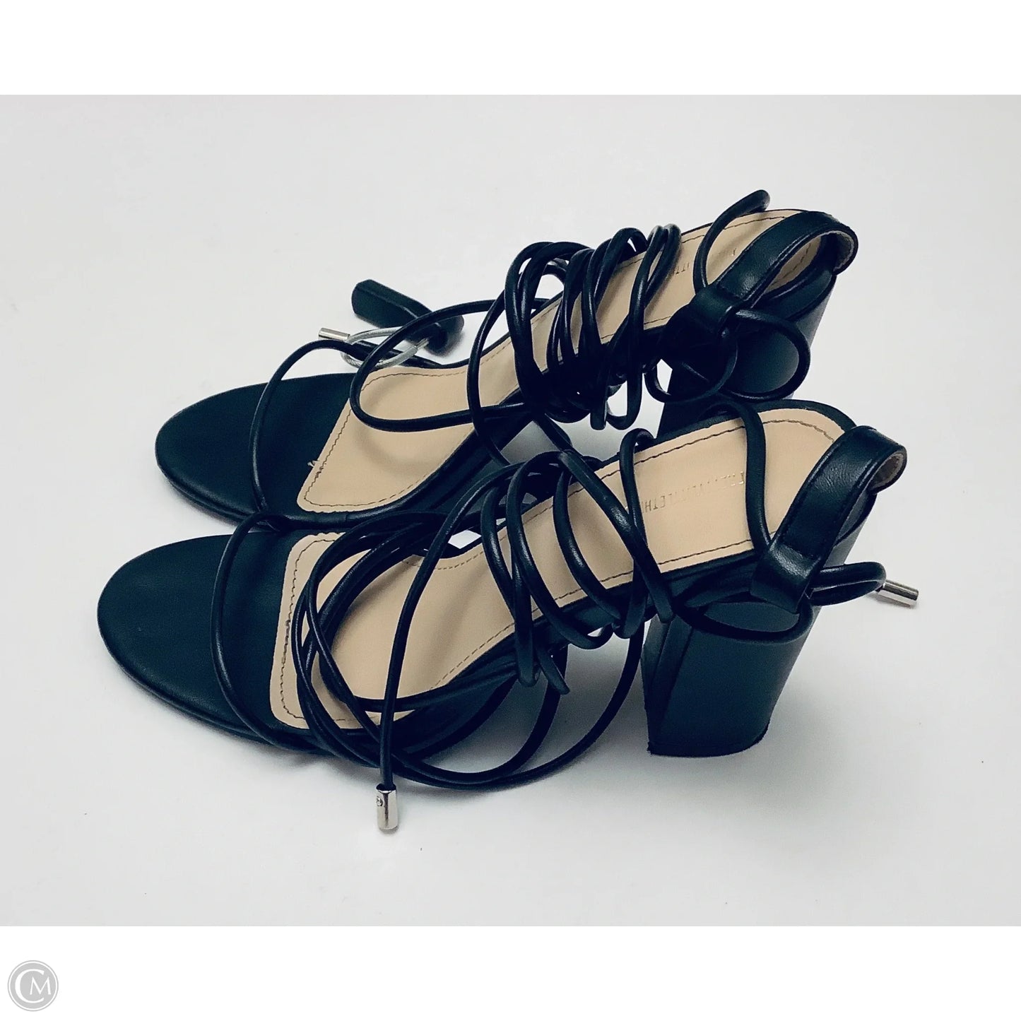 Shoes Heels Block By Pretty Little Thing In Black, Size: 6