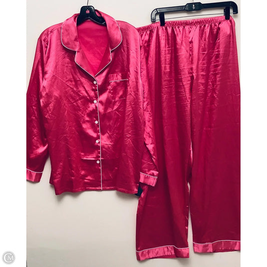 Pajamas 2pc By Clothes Mentor In Pink, Size: 2x