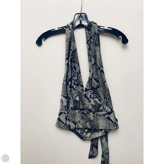 Top Sleeveless By Banana Republic In Snakeskin Print, Size: Xs