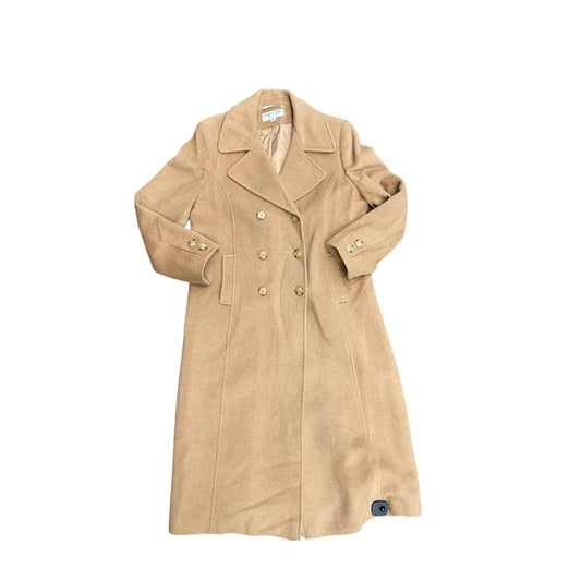 Coat Peacoat By Larry Levine In Tan, Size:12