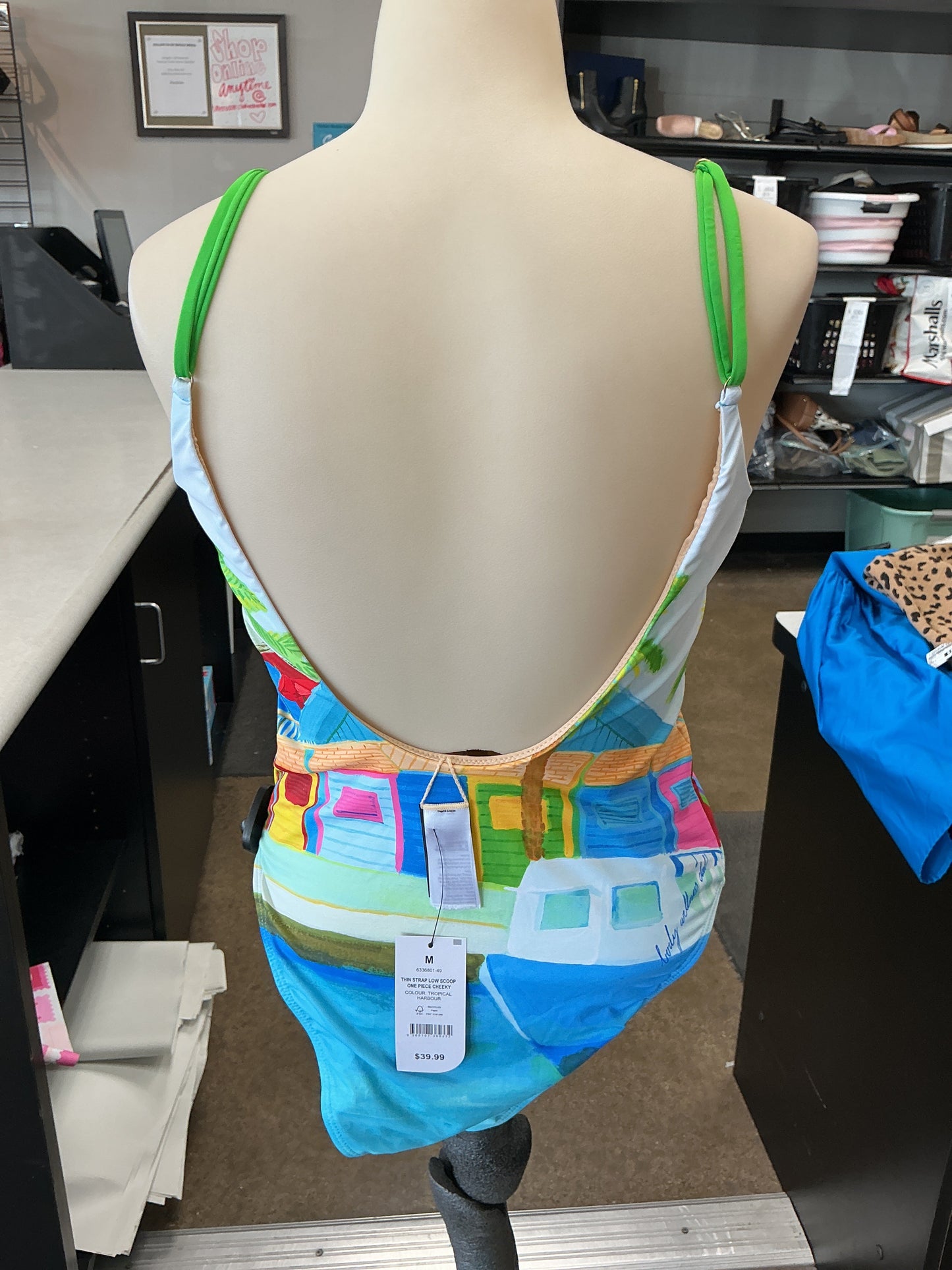 Swimsuit By Cotton On In Tropical Print, Size:M