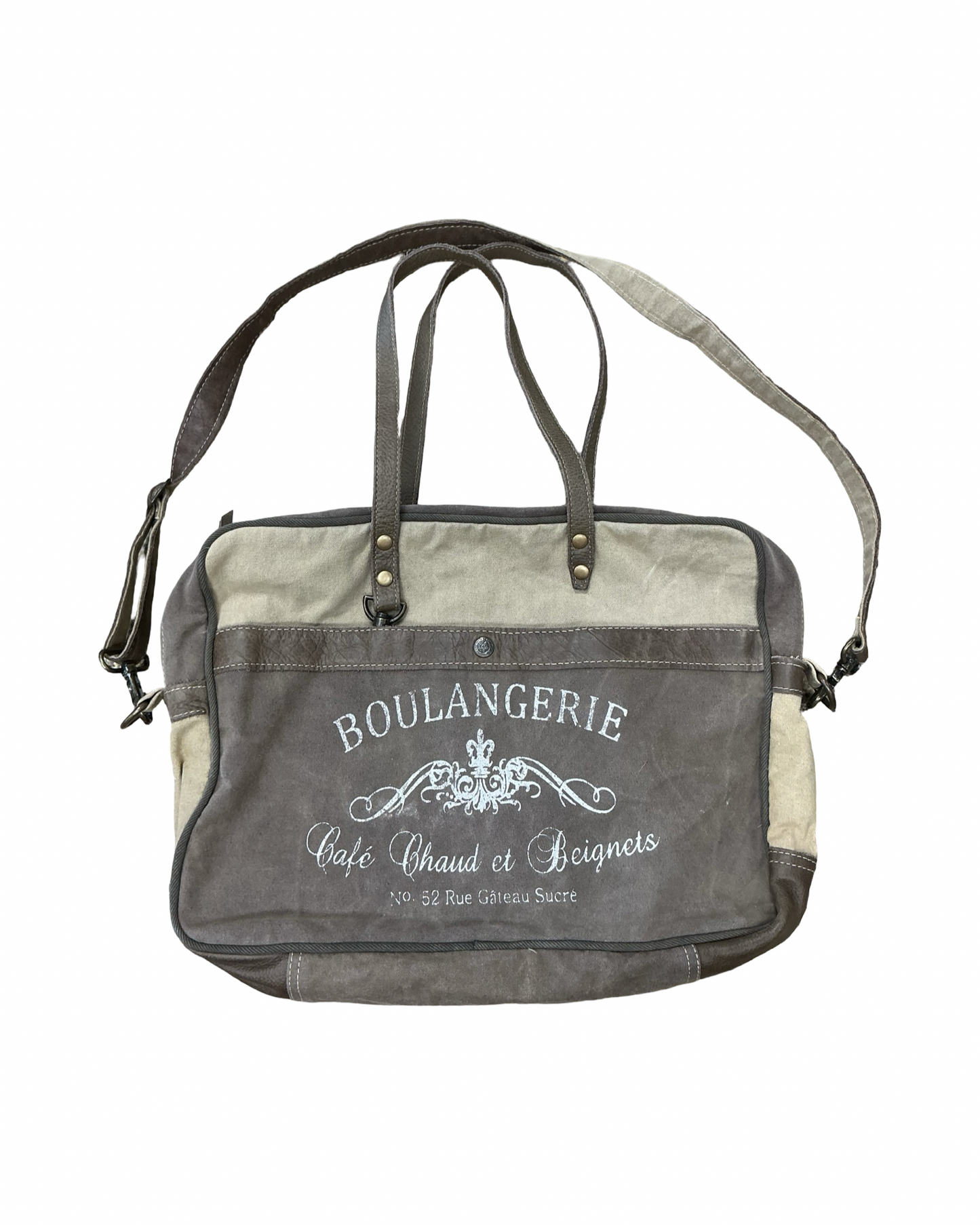 Tote By Myra In Brown & Tan, Size:Large