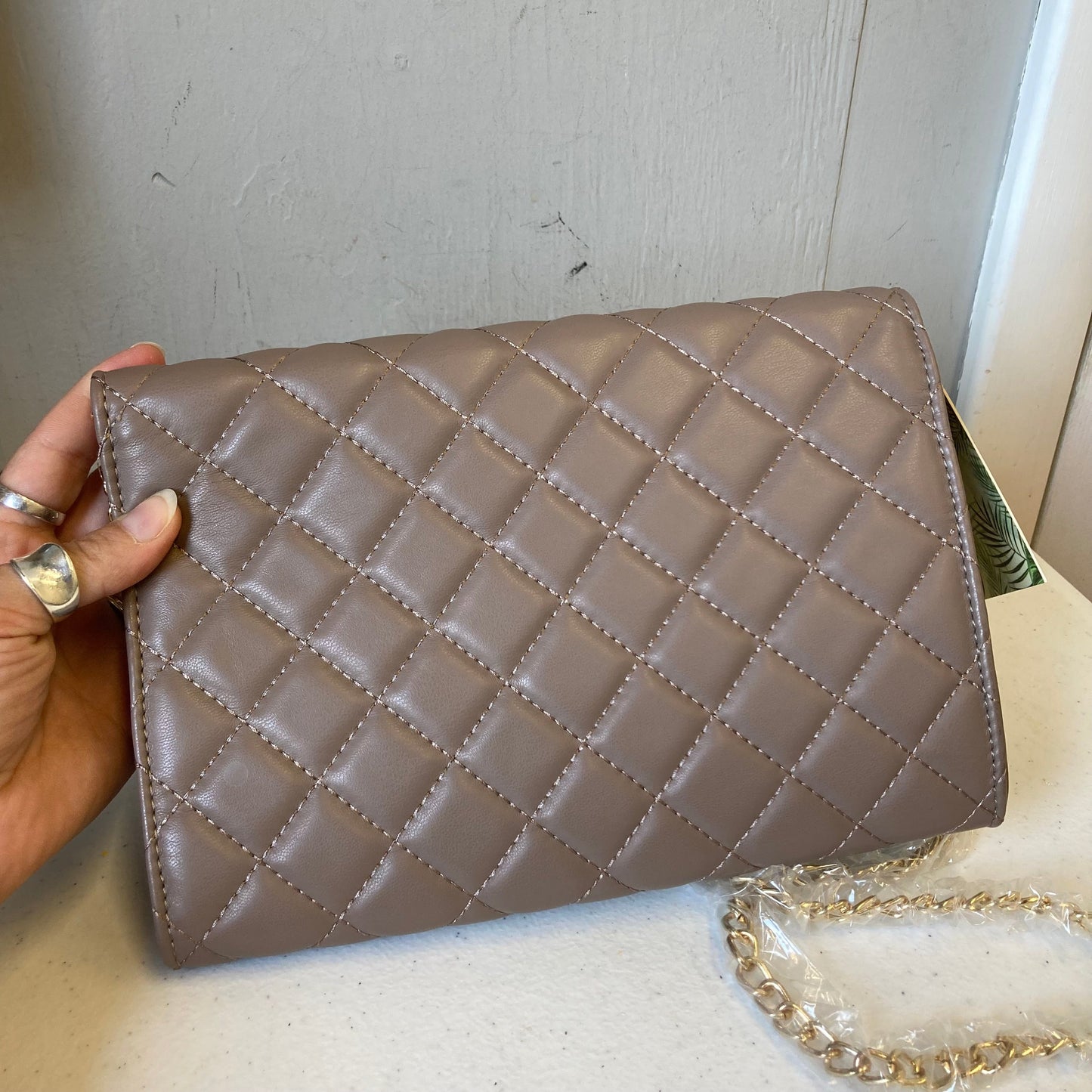 Crossbody By Badgley Mischka In Tan, Size:Small