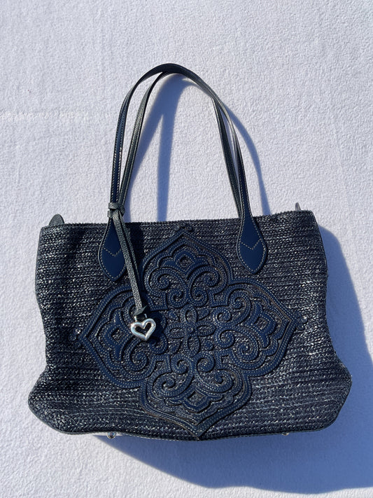 Handbag By Brighton In Navy, Size:Medium