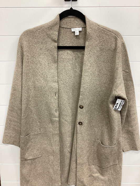 Sweater Cardigan By J. Jill In Tan, Size:Mp