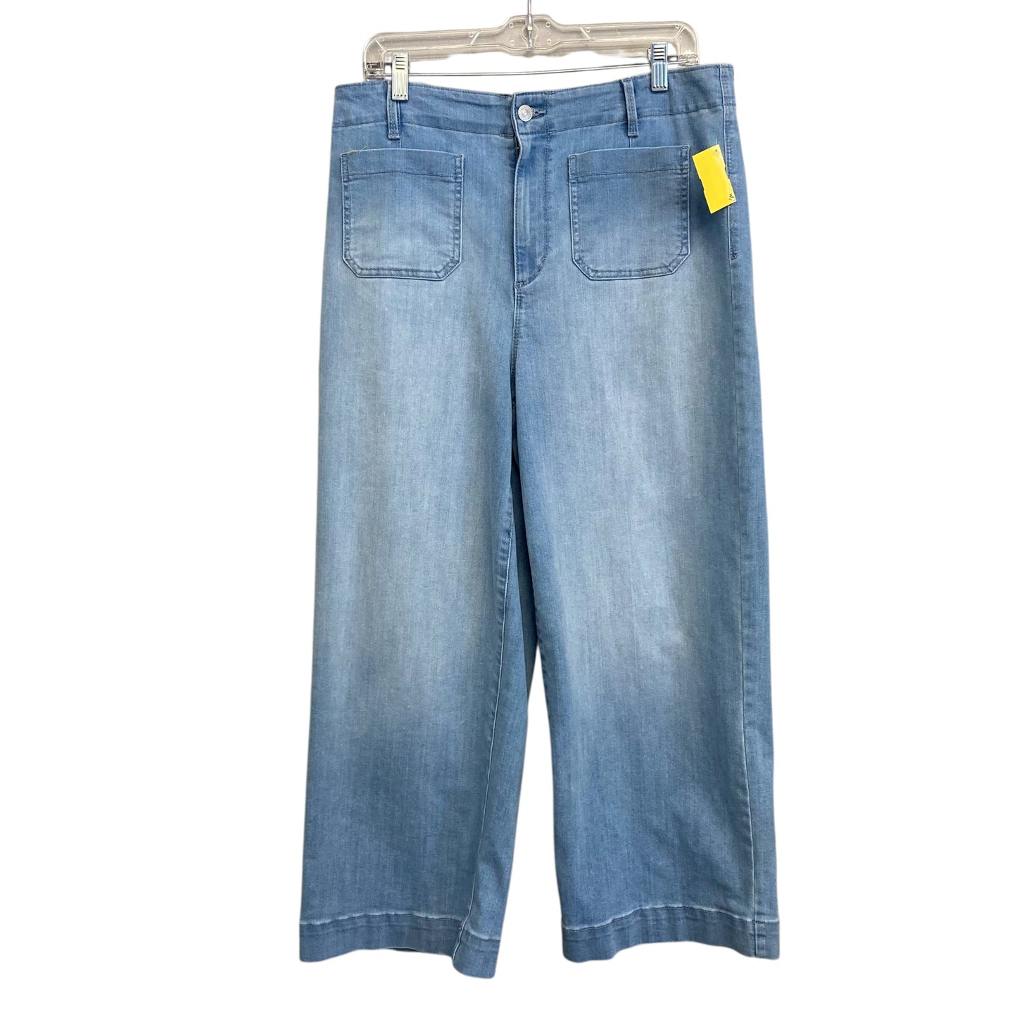 Jeans Wide Leg By Gloria Vanderbilt In Blue Denim, Size:12
