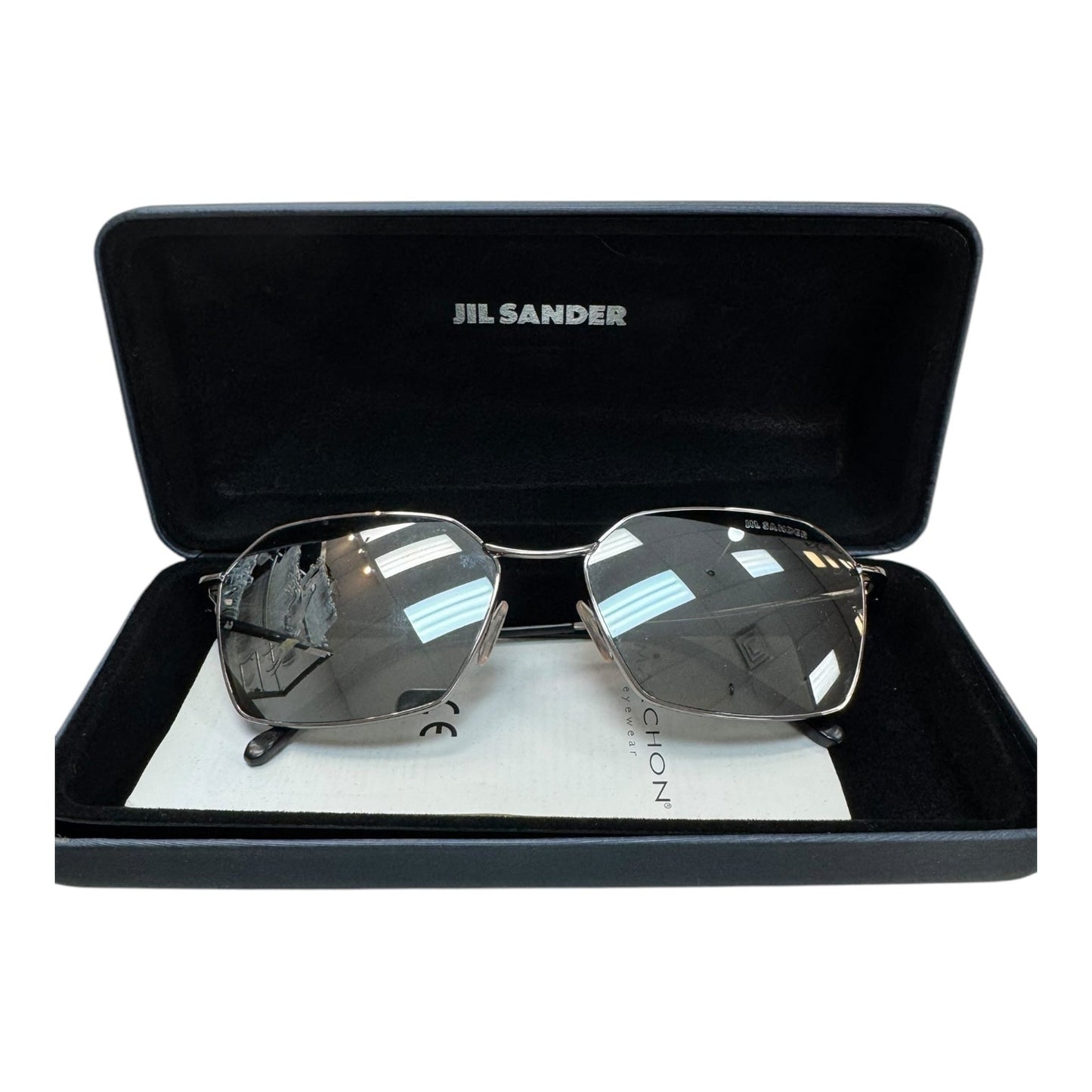 Sunglasses Designer By JIL SANDER In Silver