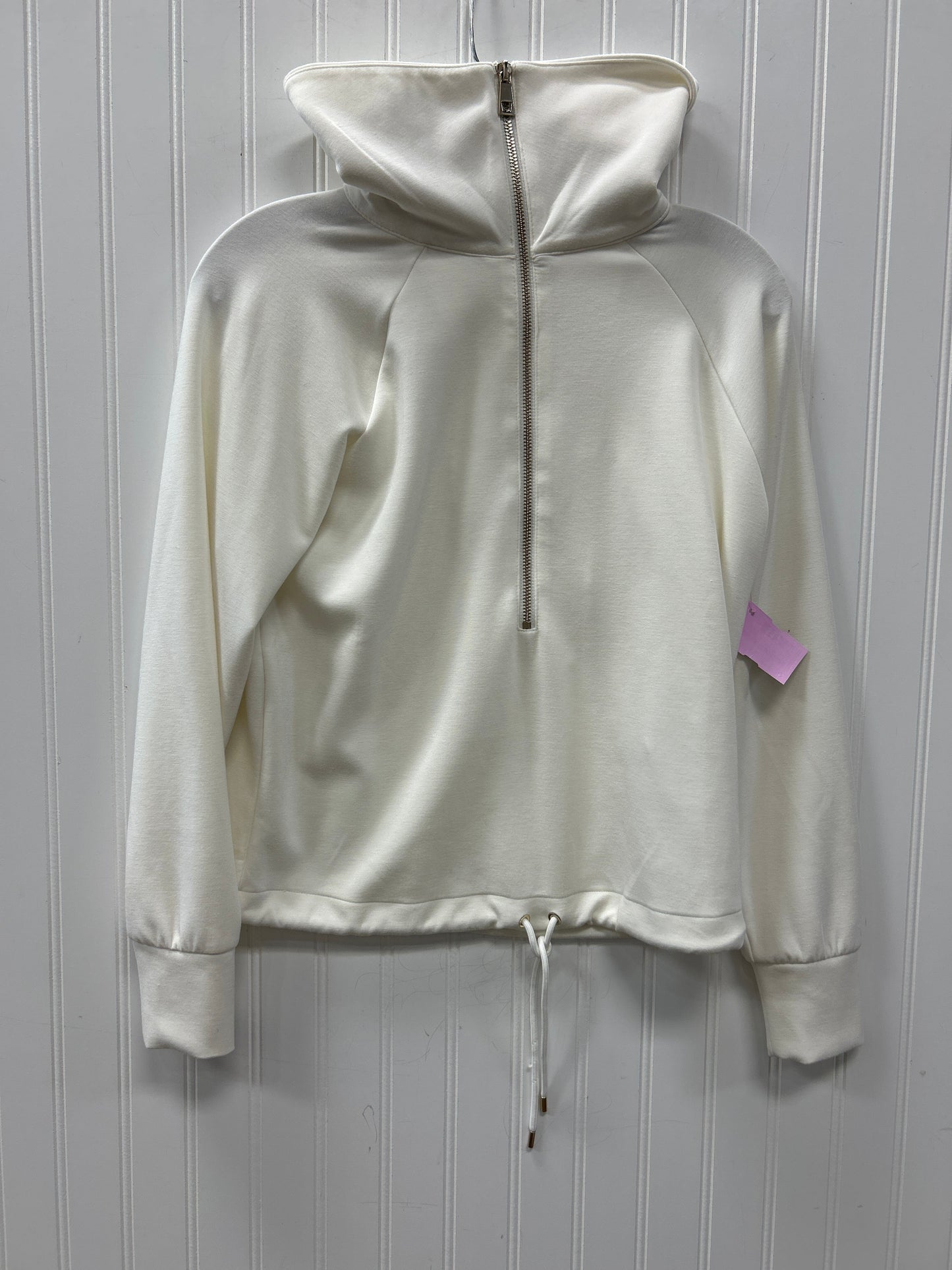 Athletic Top Ls Collar By White House Black Market In Cream, Size:Xs