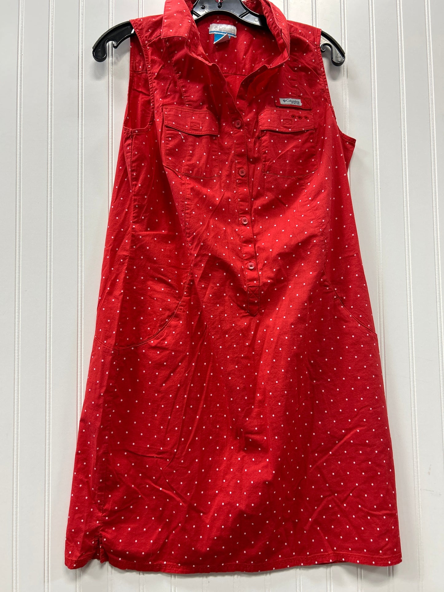 Dress Casual Midi By Columbia In Red, Size:M