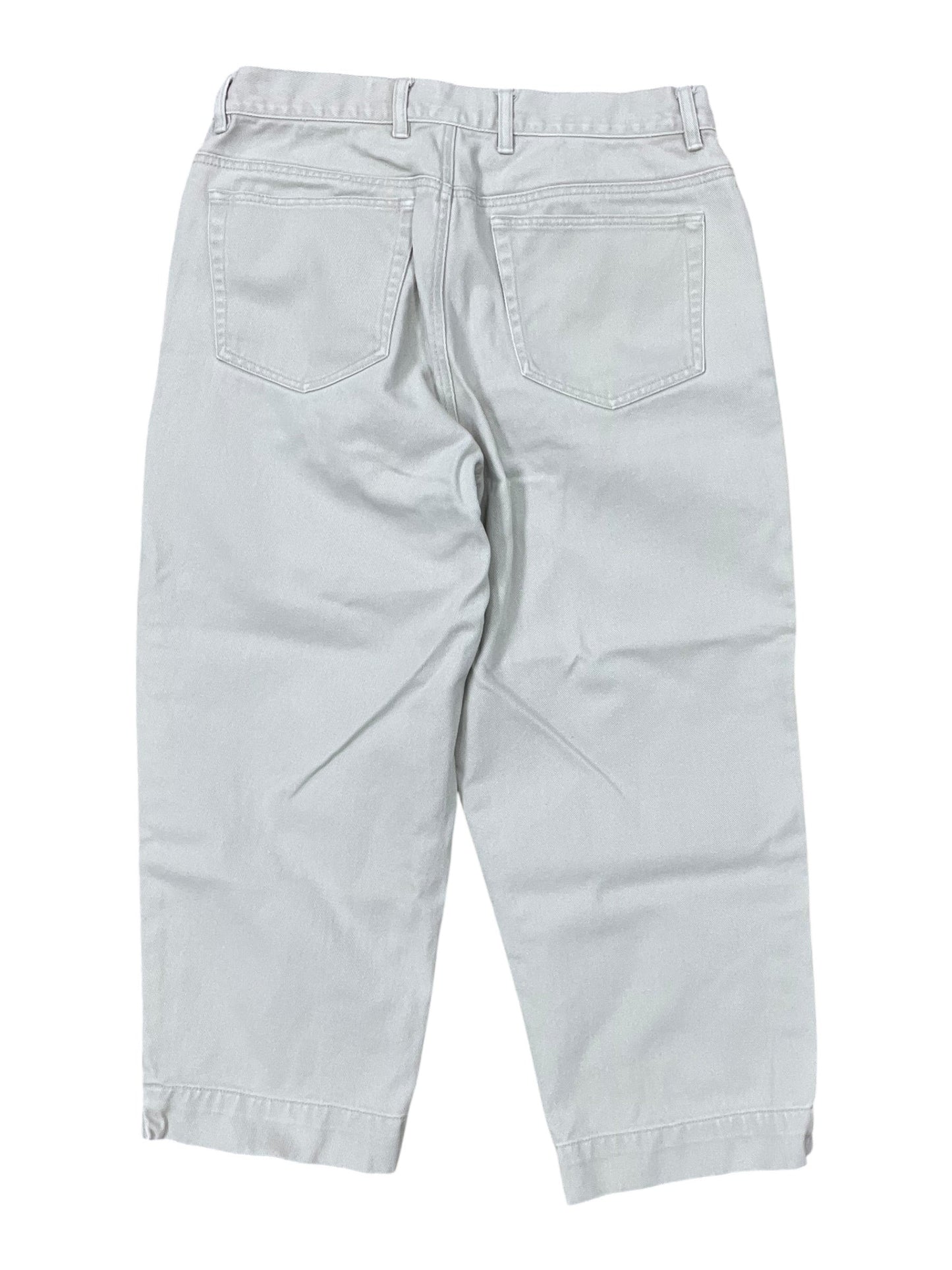 Pants Cropped By Eddie Bauer In Cream, Size:16