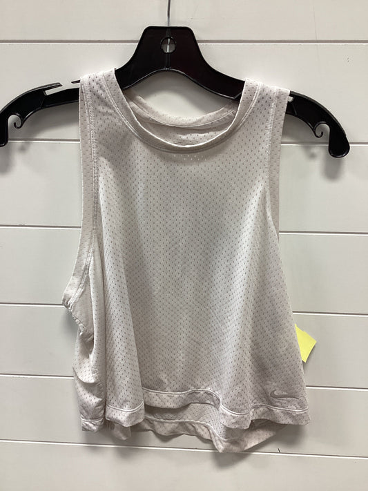 Athletic Tank Top By Nike Apparel In Cream, Size:M