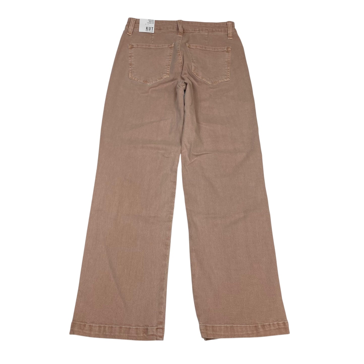 Jeans Straight By Kut In Pink Denim, Size:4