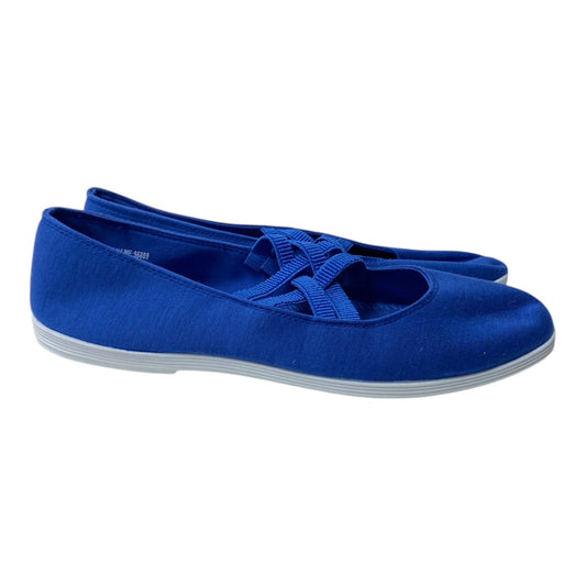 Shoes Flats By Cme In Blue, Size:11