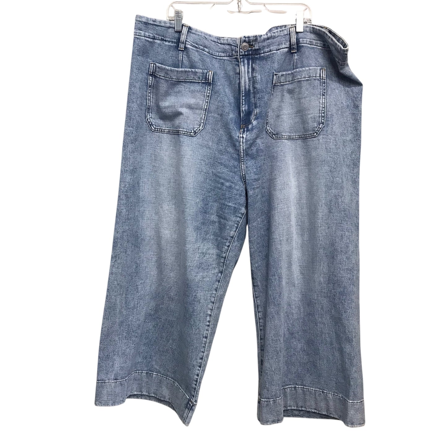 Jeans Wide Leg By Lc Lauren Conrad In Blue Denim, Size:24