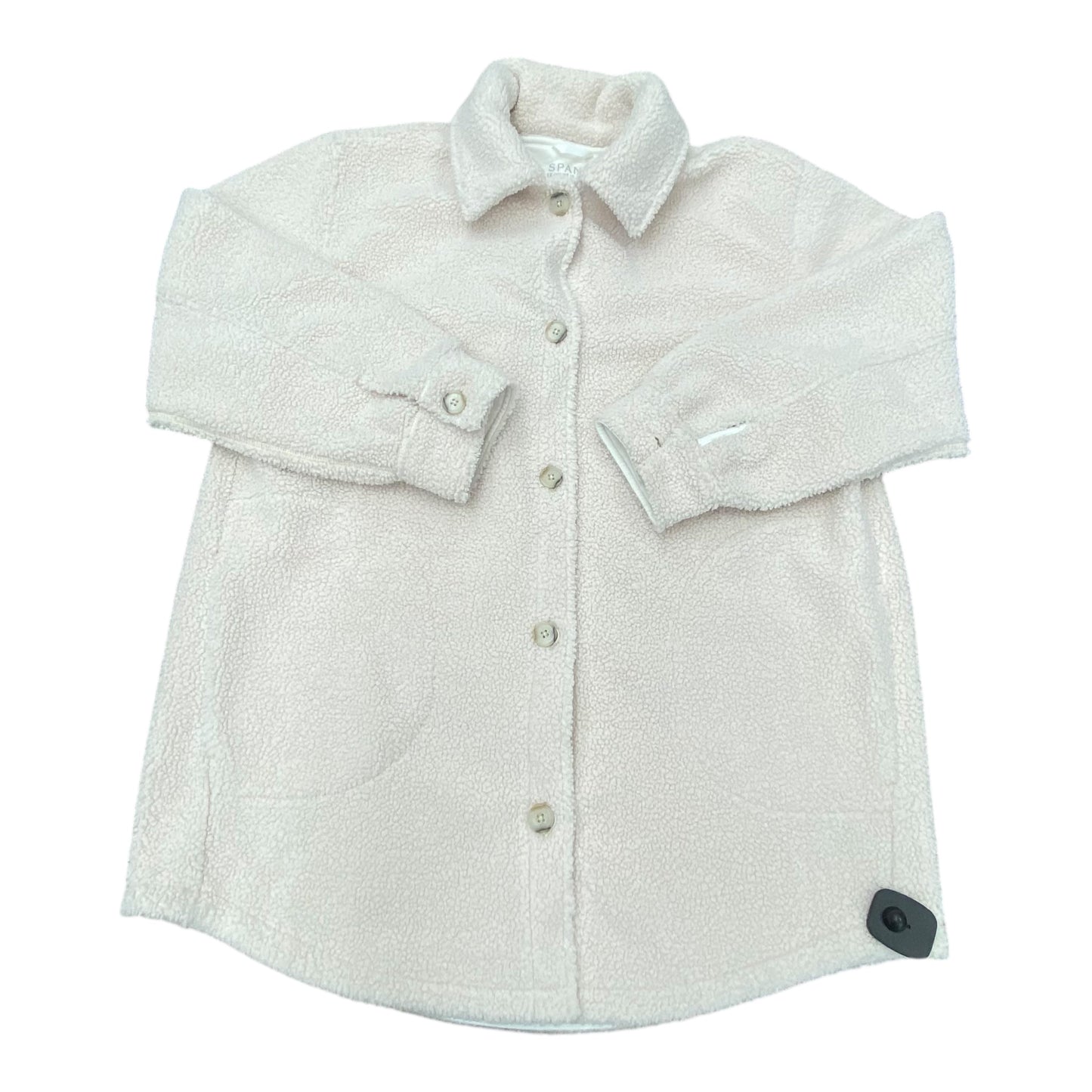 Coat Faux Fur & Sherpa By Spanx In White, Size:1X