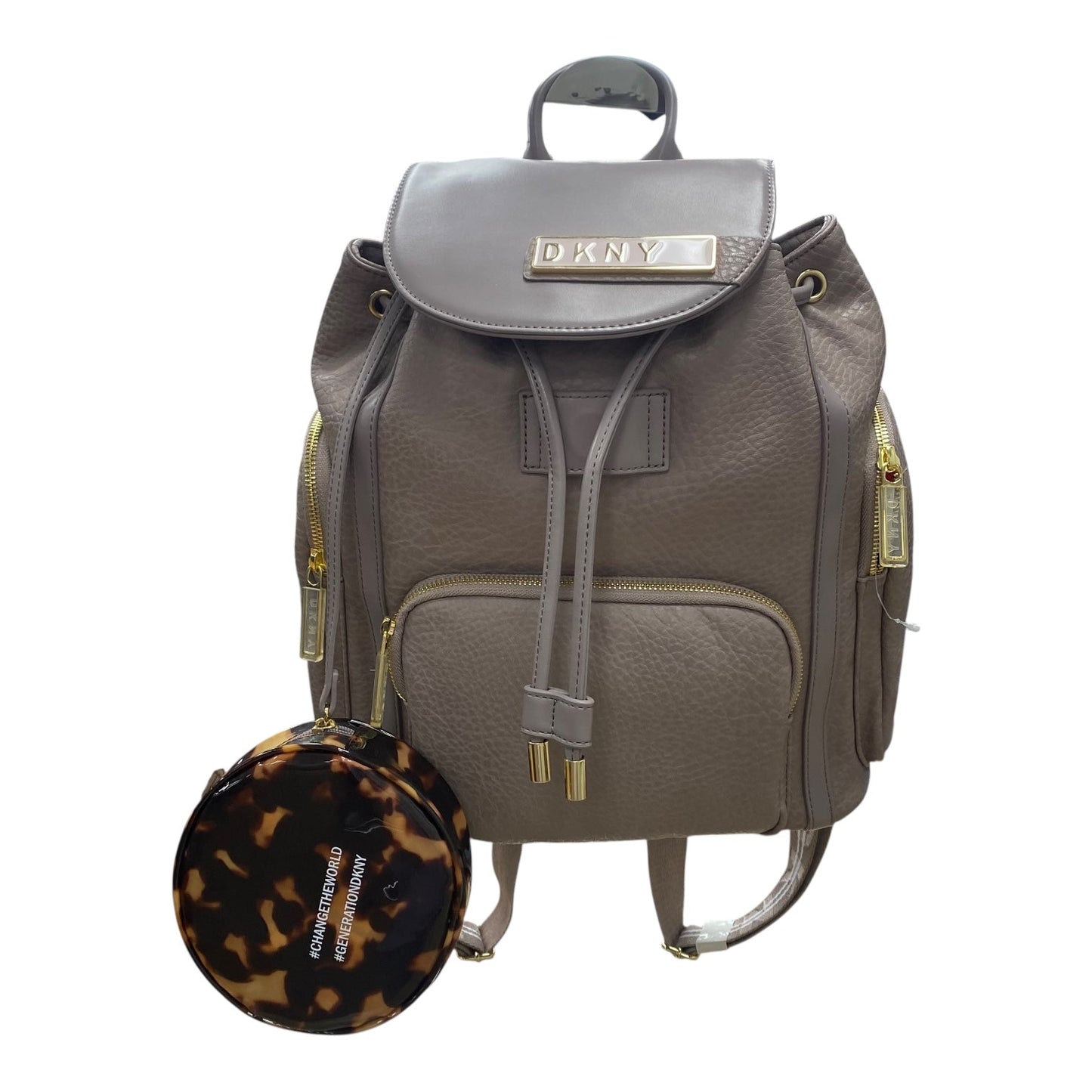 Backpack By Dkny In Taupe, Size:Large