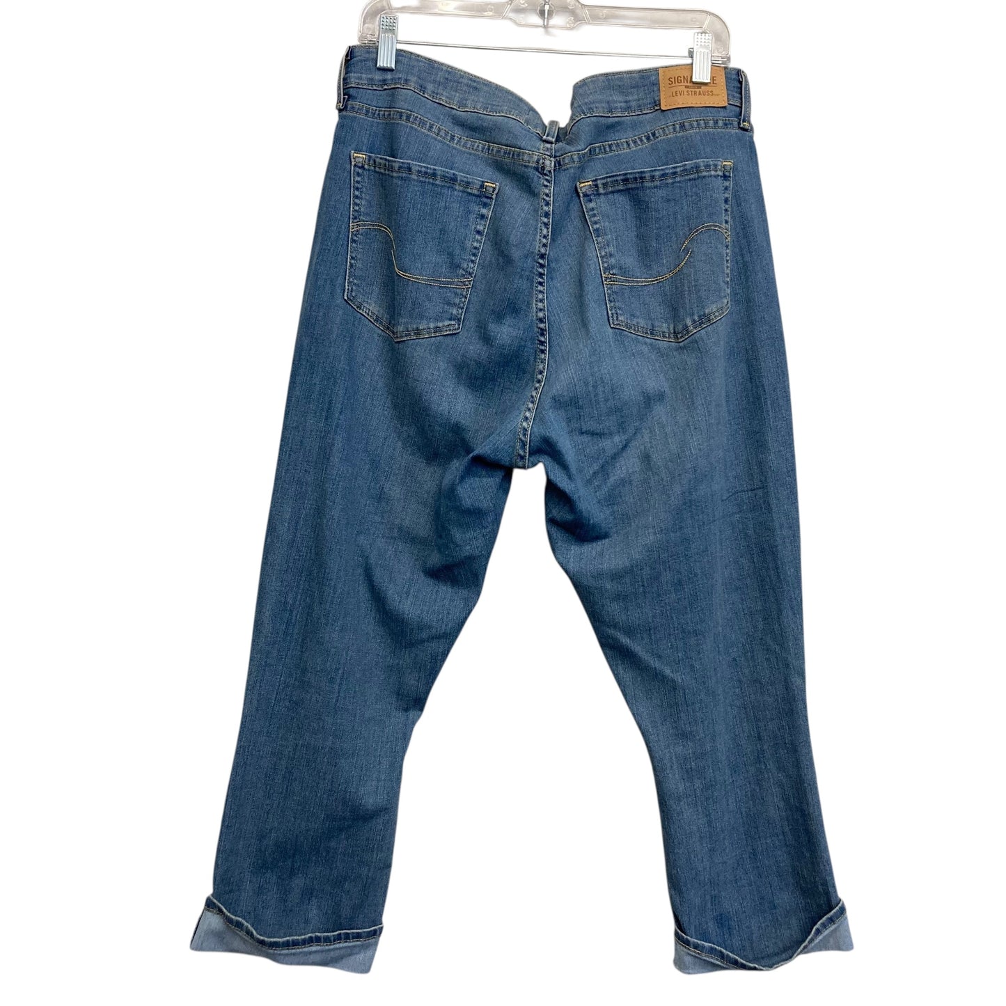 Capris By Levis In Blue Denim, Size:16