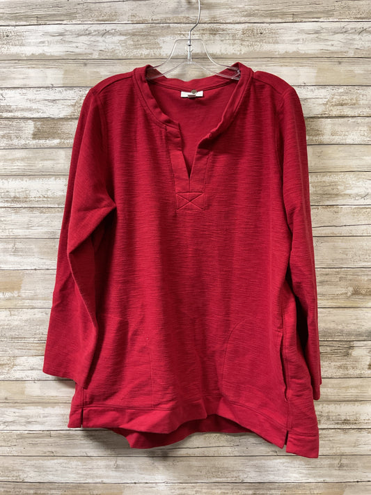 Top Ls By J. Jill In Red, Size:L
