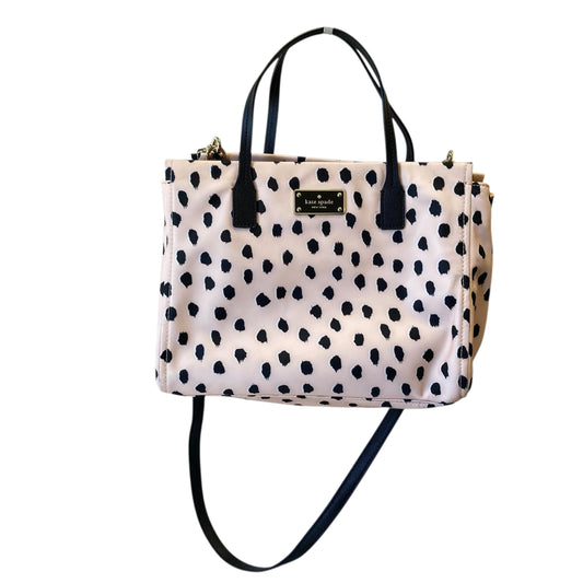 Handbag Designer By Kate Spade In Black & Pink, Size:Medium