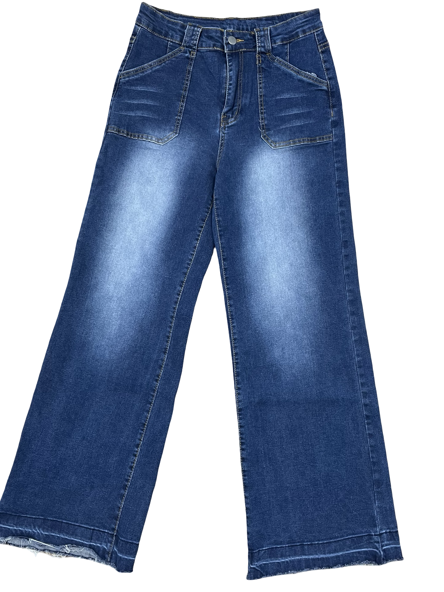 Jeans Flared By Clothes Mentor In Blue Denim, Size:8