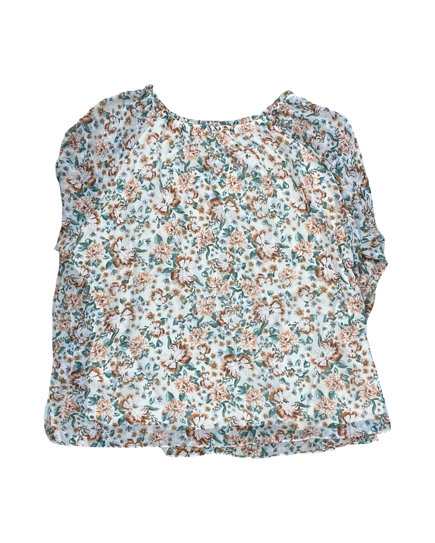 Top Ls By Lc Lauren Conrad In Cream & Orange, Size:2X