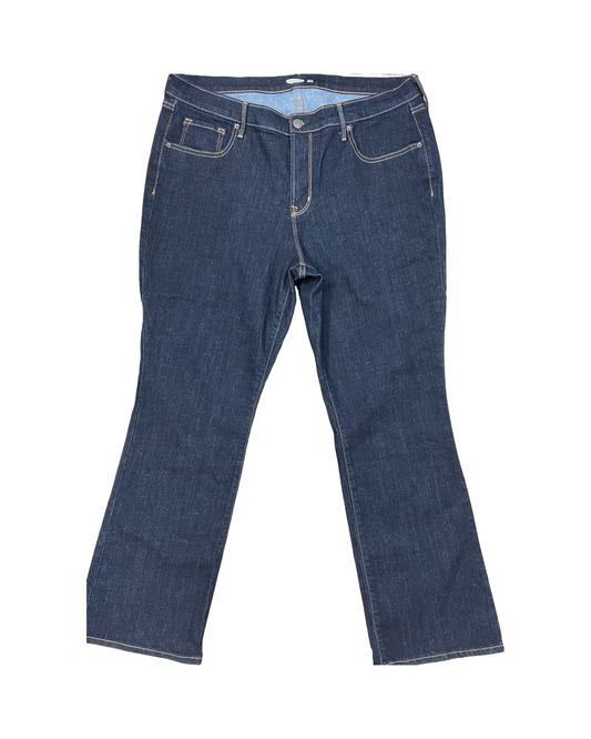 Jeans Boot Cut By Old Navy In Blue Denim, Size:16