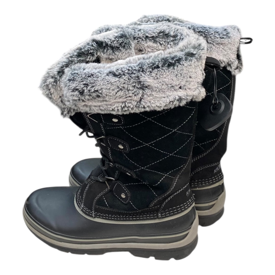 Boots Snow By Khombu In Black, Size:8