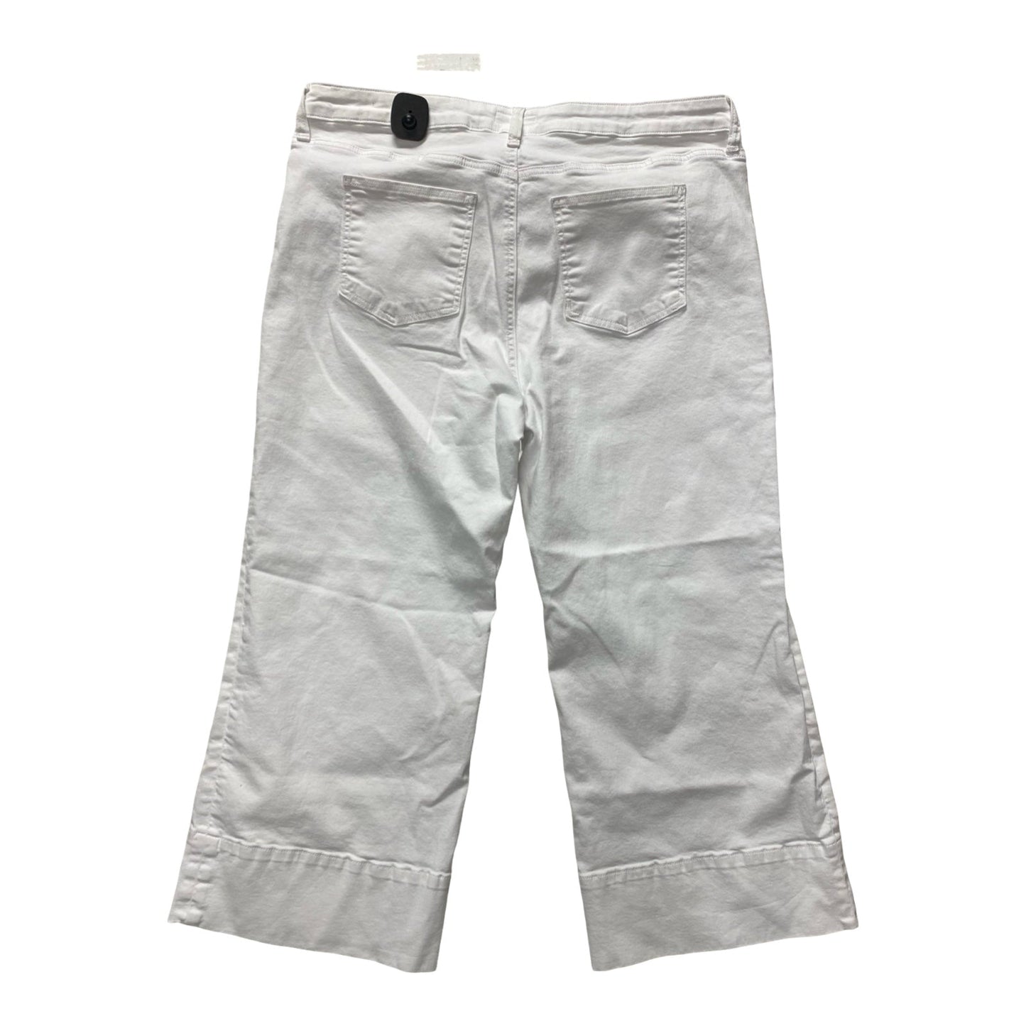 Jeans Wide Leg By Kut In White, Size:18