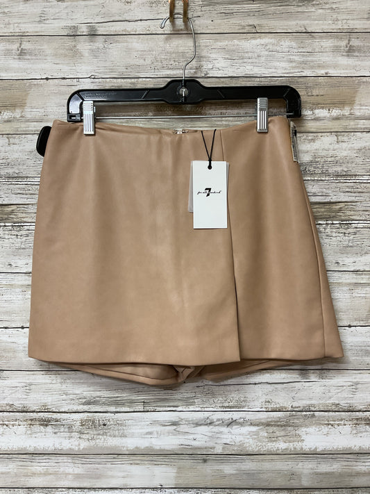 Skirt Mini & Short By 7 For All Mankind In Tan, Size:S