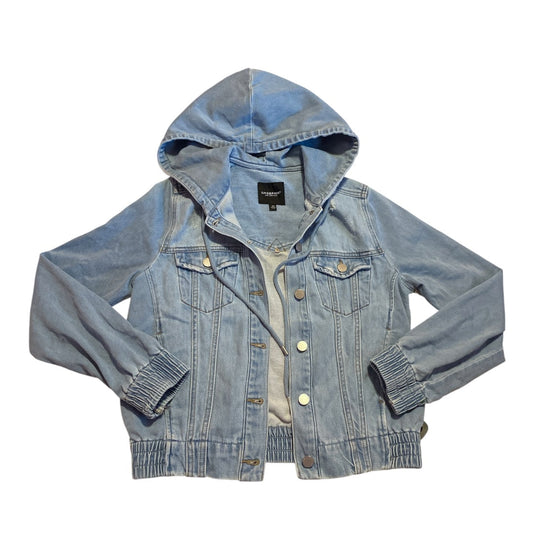 Jacket Denim By Liverpool In Blue Denim, Size:Xs