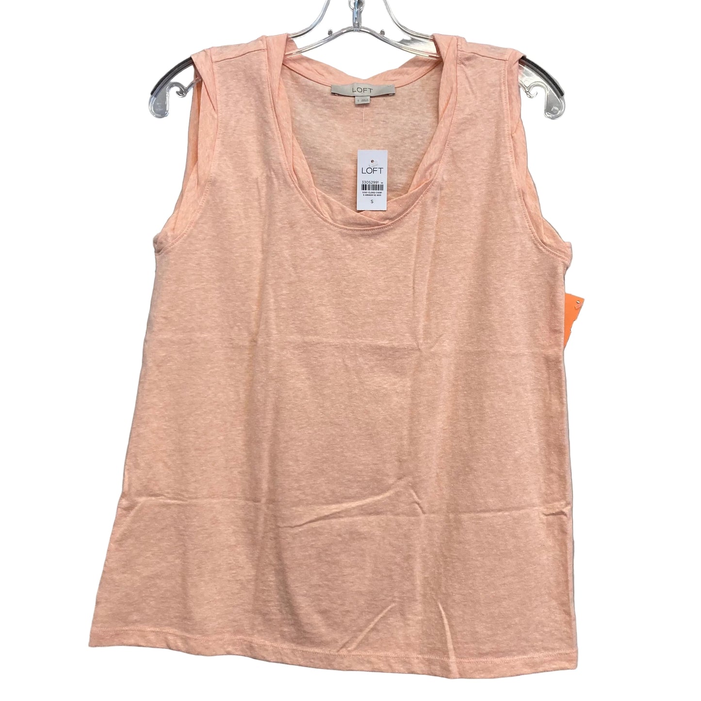 Top Sleeveless Basic By LOFT In Peach, Size:S