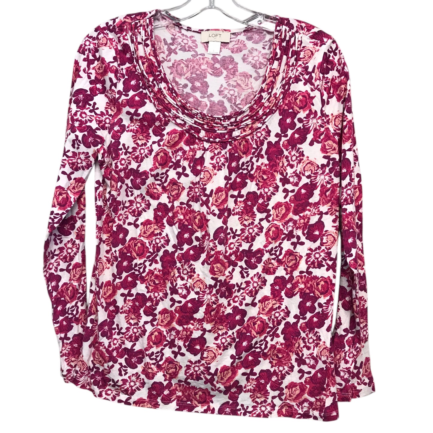 Top Ls By Loft In Floral Print, Size:L