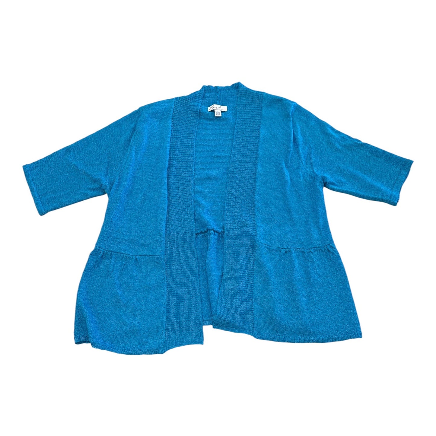 Cardigan By Kim Rogers In Blue, Size:L