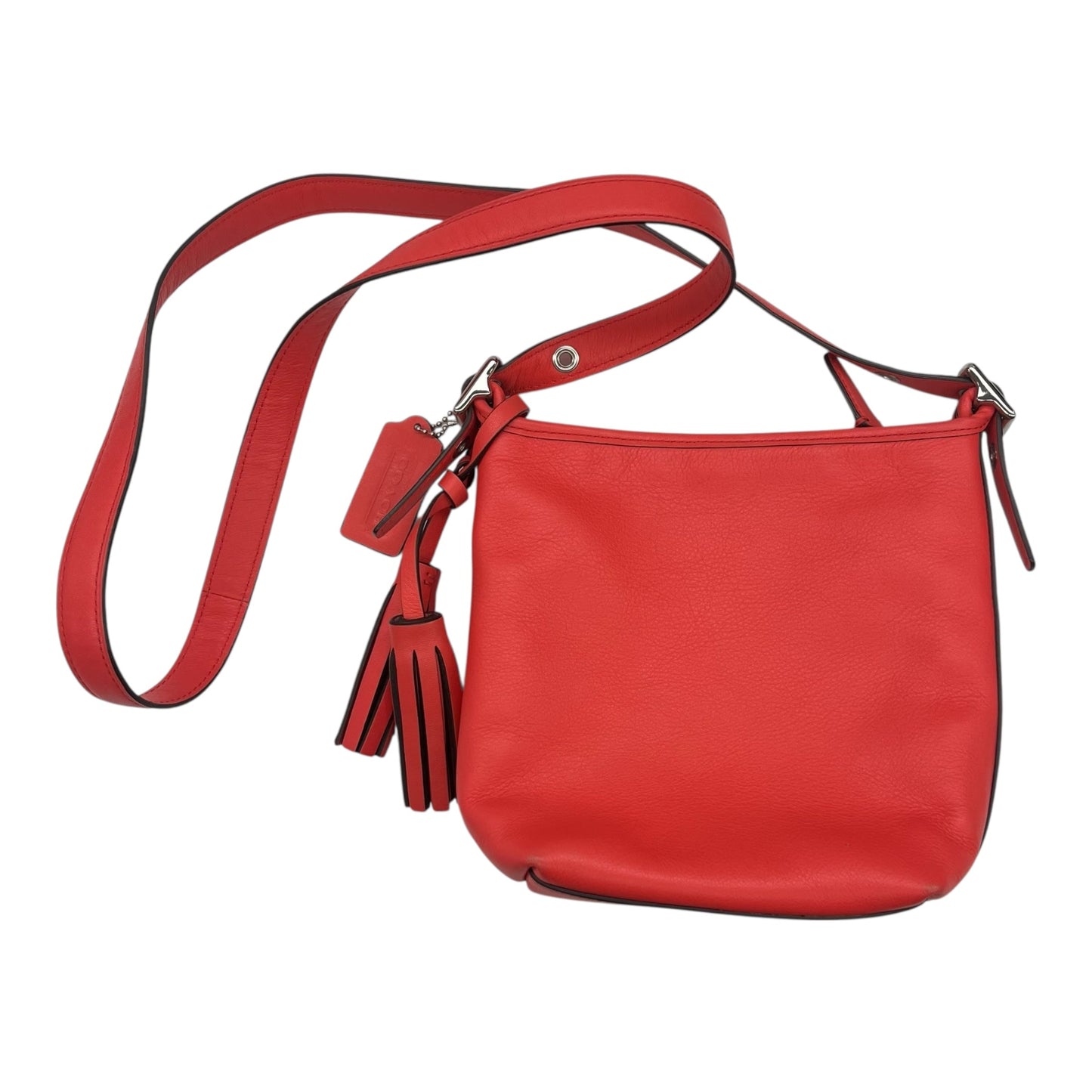 Crossbody Designer By Coach In Orange, Size:Medium