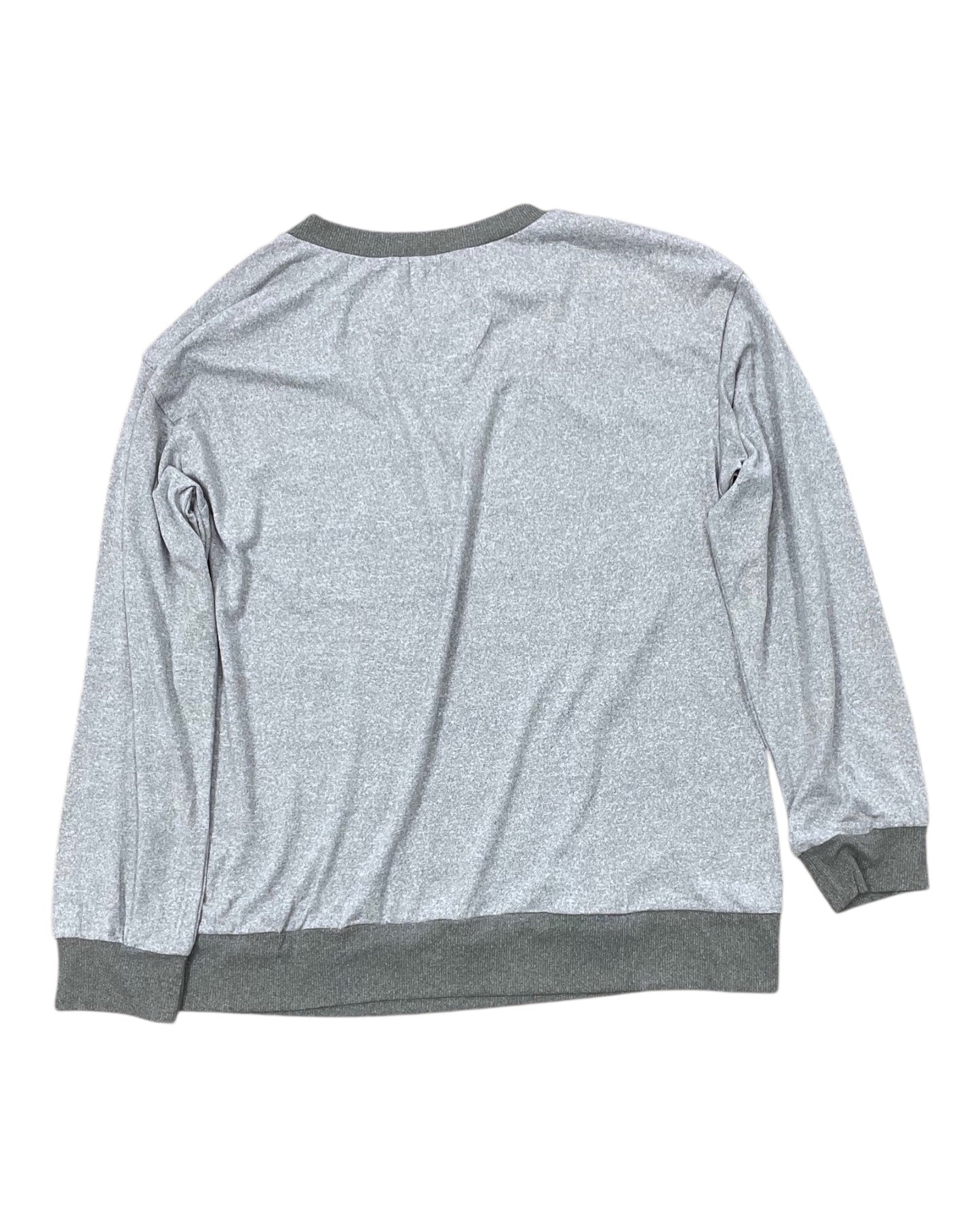 Top Ls By Ekouaer In Grey, Size:L
