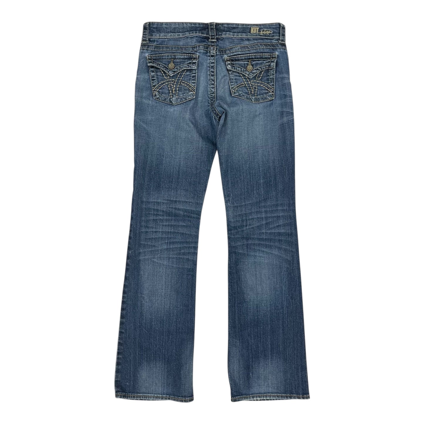Jeans Boot Cut By Kut In Blue Denim, Size:8