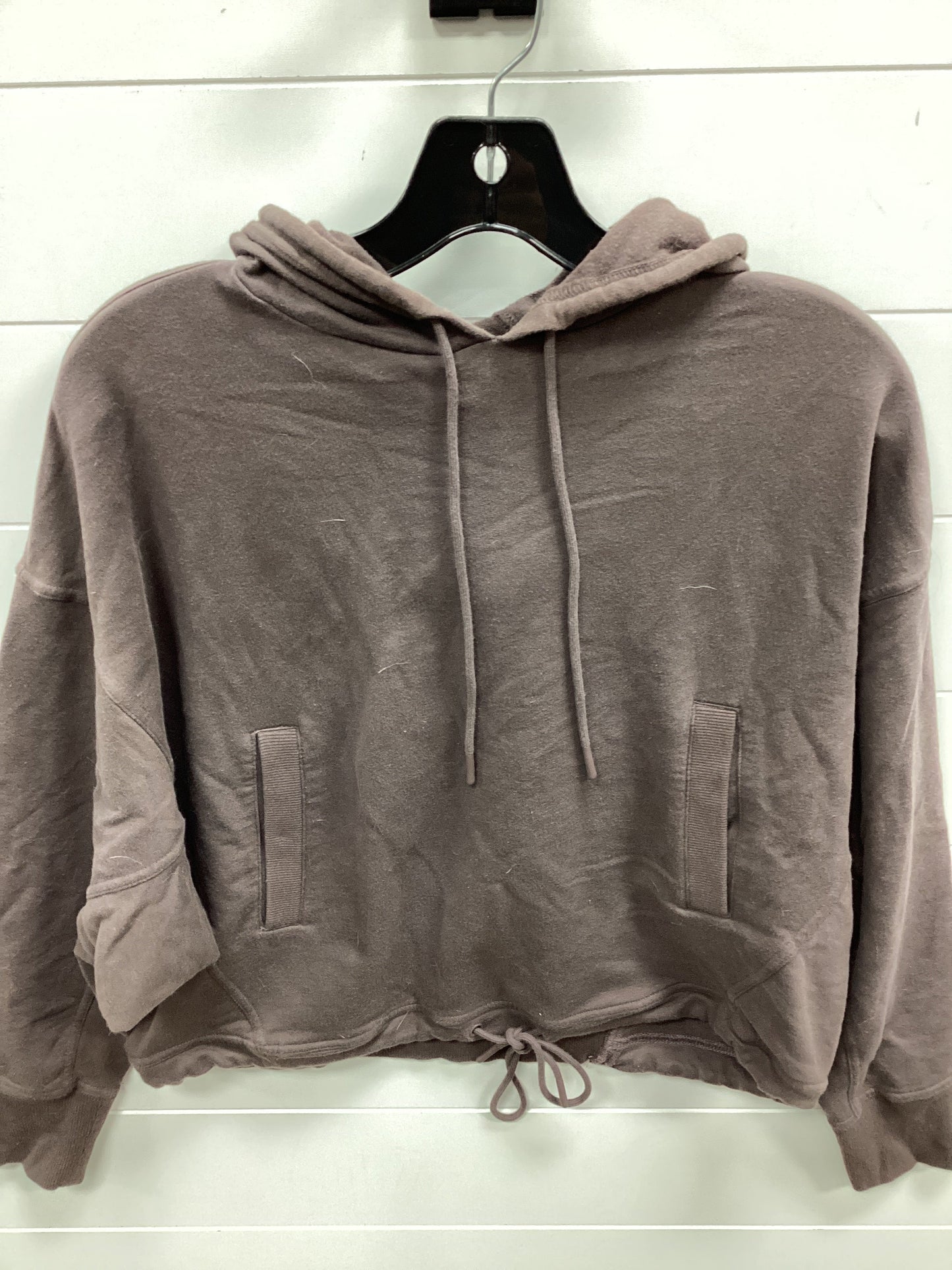 Athletic Sweatshirt Hoodie By Flx In Brown, Size:M
