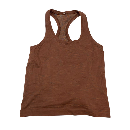 Athletic Tank Top Designer By Lululemon In Brown, Size:S
