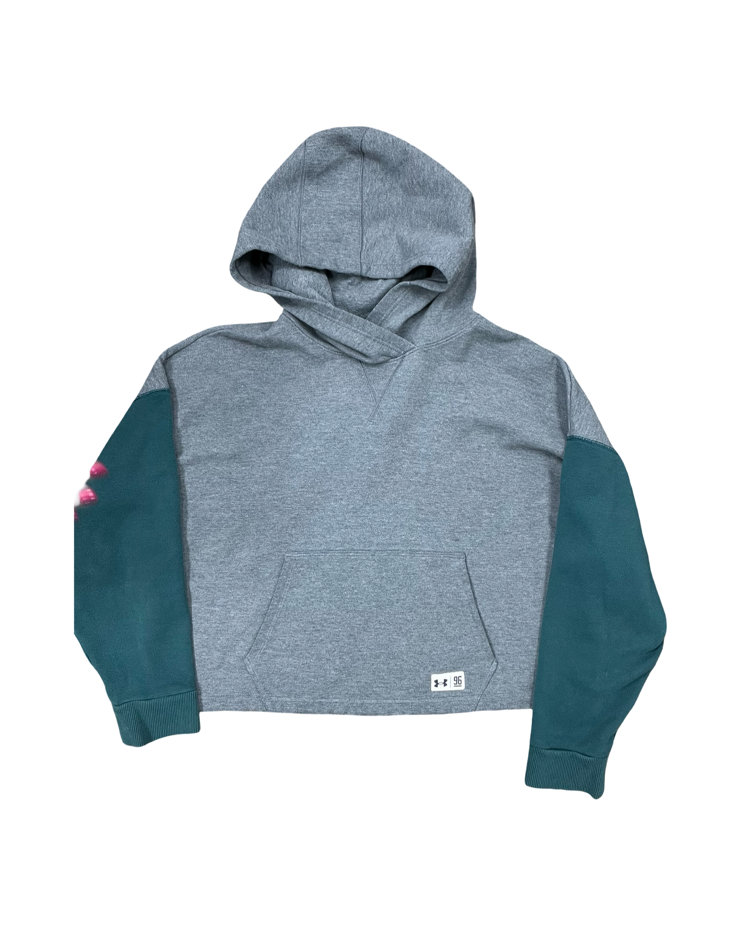 Athletic Sweatshirt Hoodie By Under Armour In Grey, Size:M