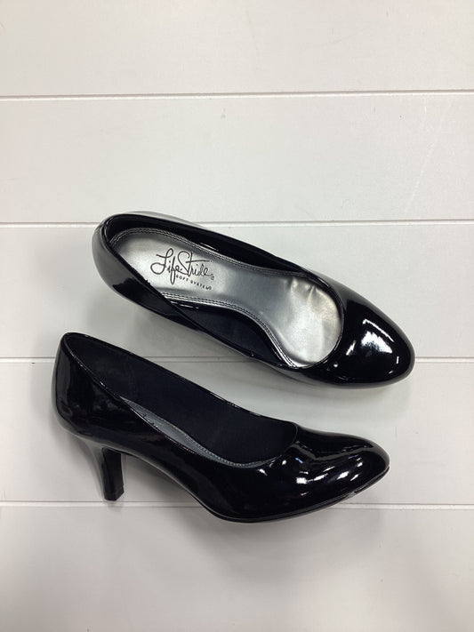 Shoes Heels Kitten By Life Stride In Black, Size:7