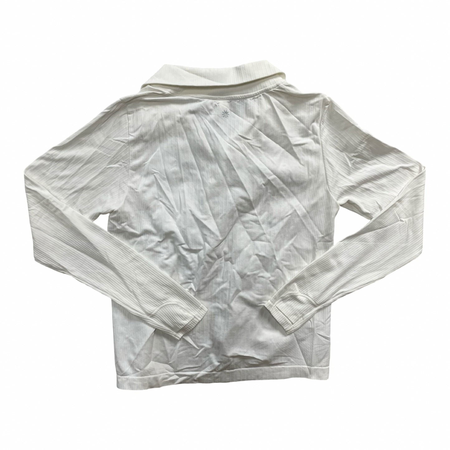 Athletic Top Ls Collar By Athleta In White, Size:M